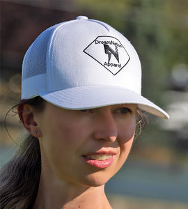 Dream Nation Apparel Ball Cap (WHITE with Black Logo)